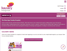 Tablet Screenshot of kauveryhospital.com